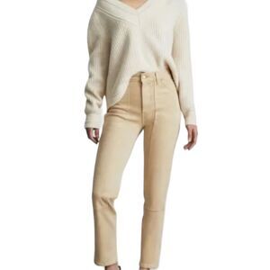 NWT Everlane Desert Clay Khaki The Utility Cheeky Rigid Straight Leg Jeans Sz 32